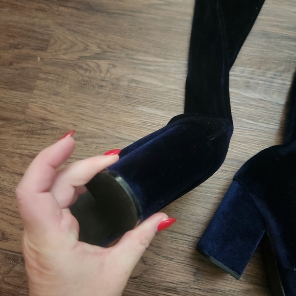 Steve Madden Norri Blue Thigh High Boots - Picture 4 of 8